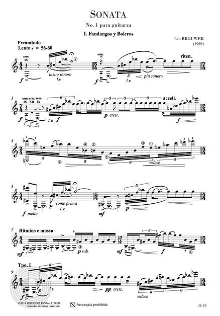 Sonata No.1 para Guitarra