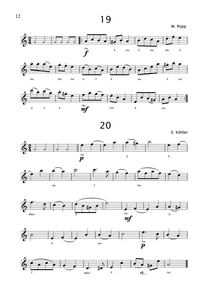 70 Etudes for Flute