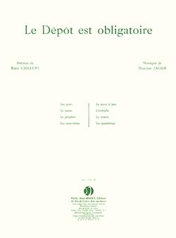 Le dépôt est obligatoire