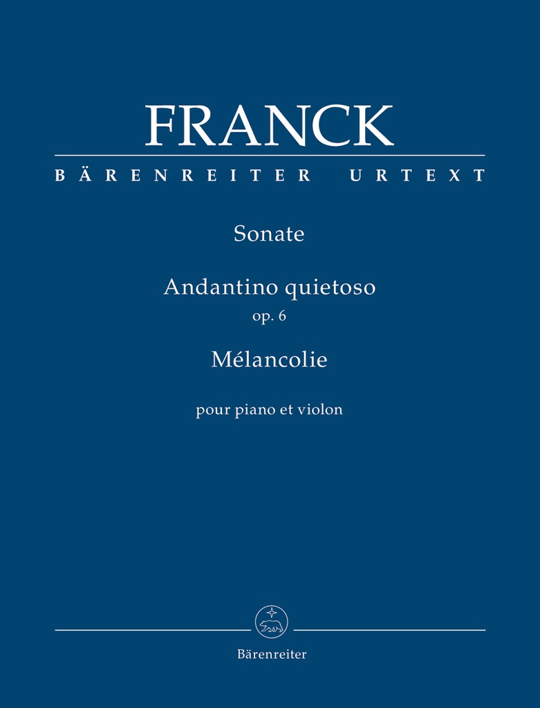 Sonate - Andantino Quietoso, Op.6 - Mélancolie