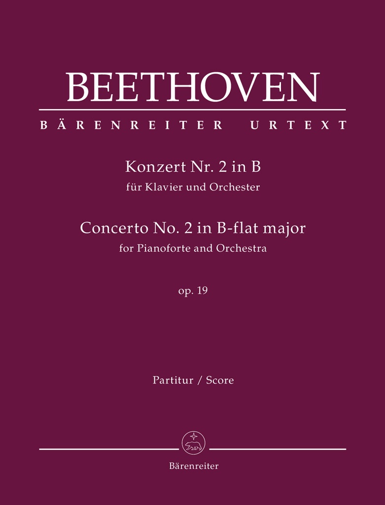 Concerto for Pianoforte and Orchestra No.2 B-flat major, Op.19 (Full score)