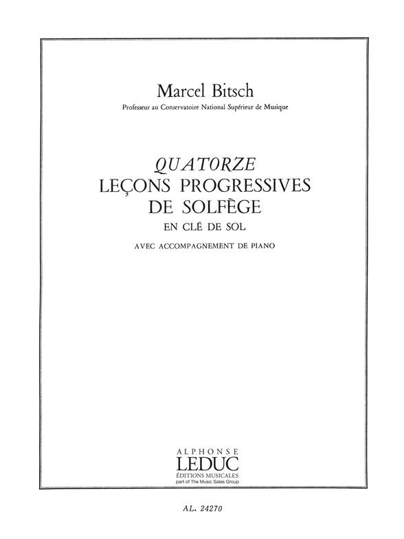 14 Leçons Progressives de Solfège en Clé de Sol (+ Piano)