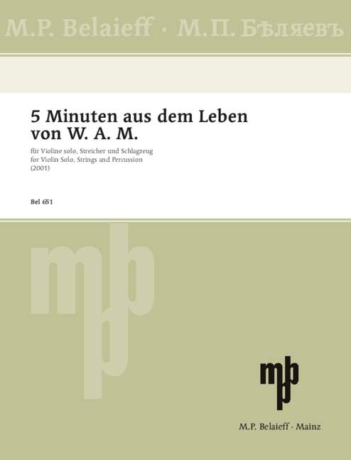 5 Minuten aus dem Leben von W. A. M. (Score)