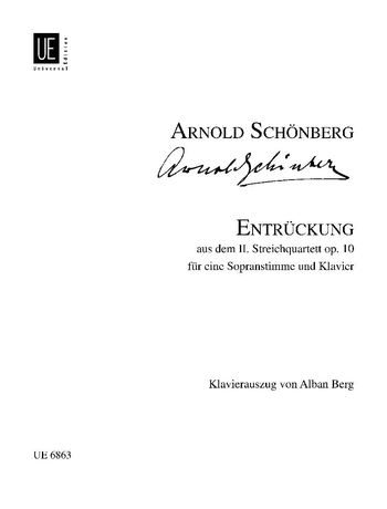 Entrückung (Aus quartett II fis-moll, Op.10, klavierauszug)