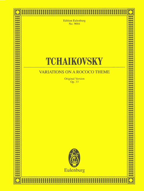 Variations on a Rococo Theme, Op.33 (Full score)