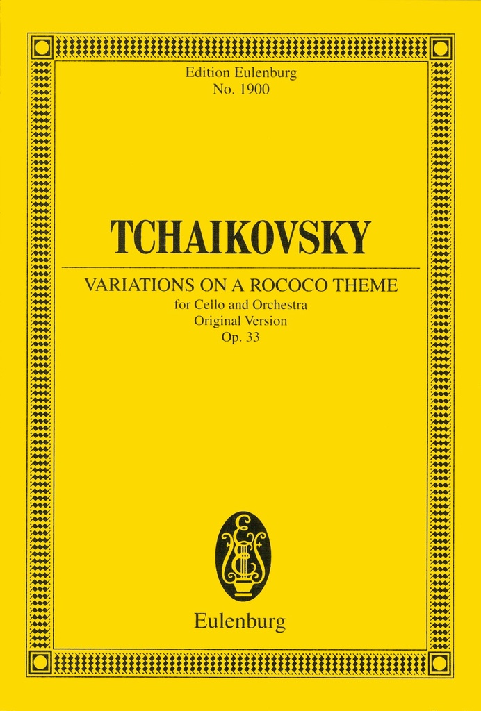 Variations on a Rococo Theme, Op.33 (Study score)