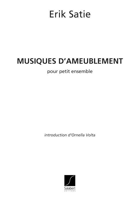 Musique d'ameublement (Set of parts)