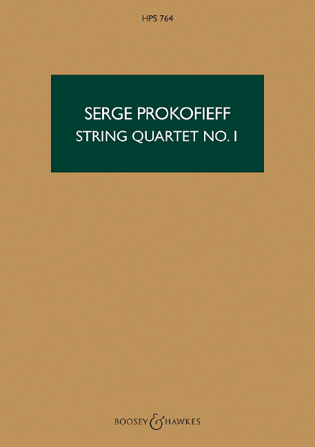 String Quartet No. 1, Op. 50 (Study score)