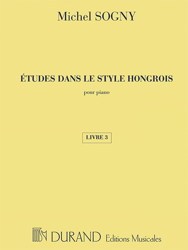 Etudes dans le Style Hongrois - Vol.3