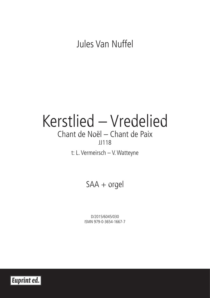 Kerstlied - Vredelied