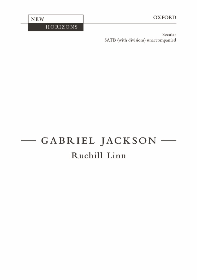 Ruchill Linn (Vocal score)