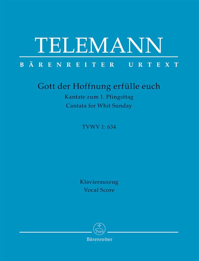 Gott der Hoffnung erfülle euch, TVWV.1:634 (Vocal score)