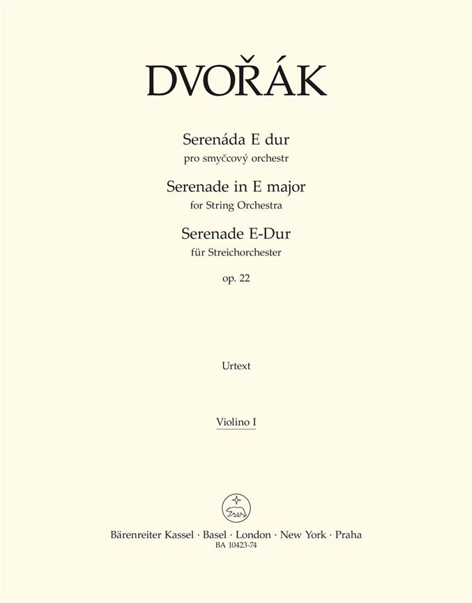 Serenade for String Orchestra E Major, Op.22(Violin 1 part)