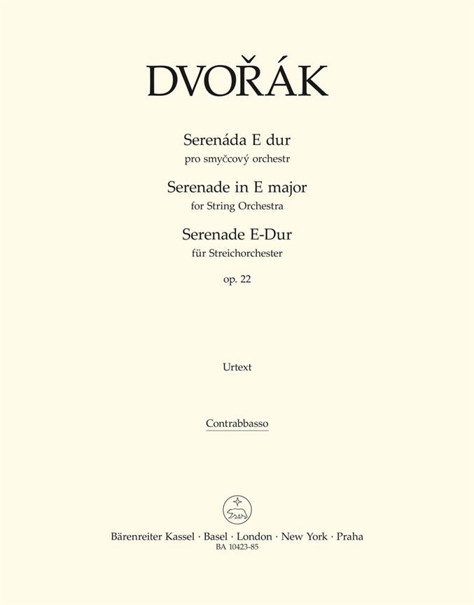 Serenade for String Orchestra E Major, Op.22 (Double bass)