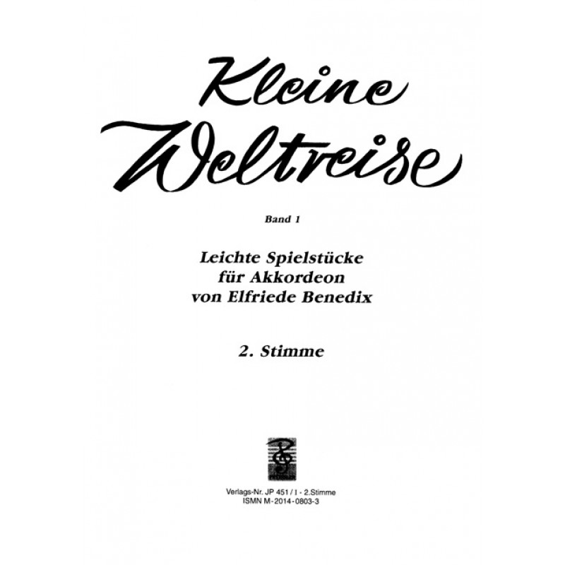 Kleine Weltreise - Vol.1 (2nd Accordeon part)