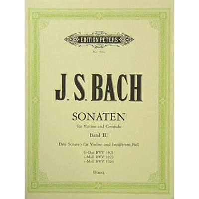 Sonatas (BWV.1021, 1023 & 1024) - 3