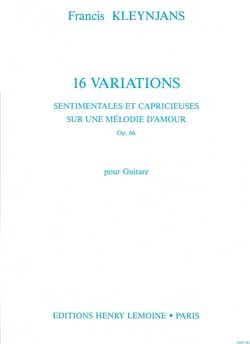 Variations sentimentales et capricieuses, Op.66