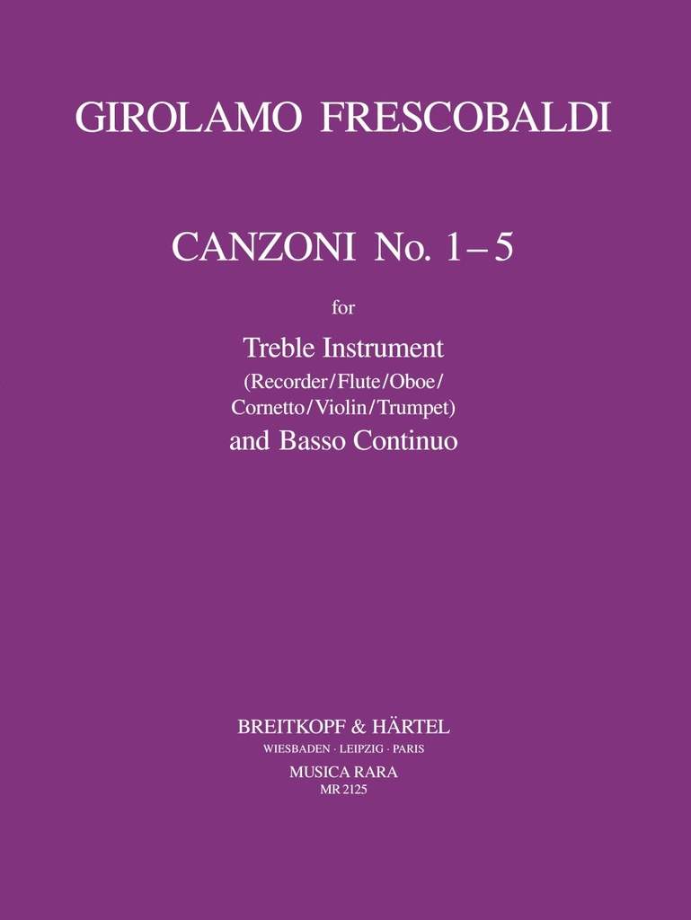 Canzoni Nos.1-5