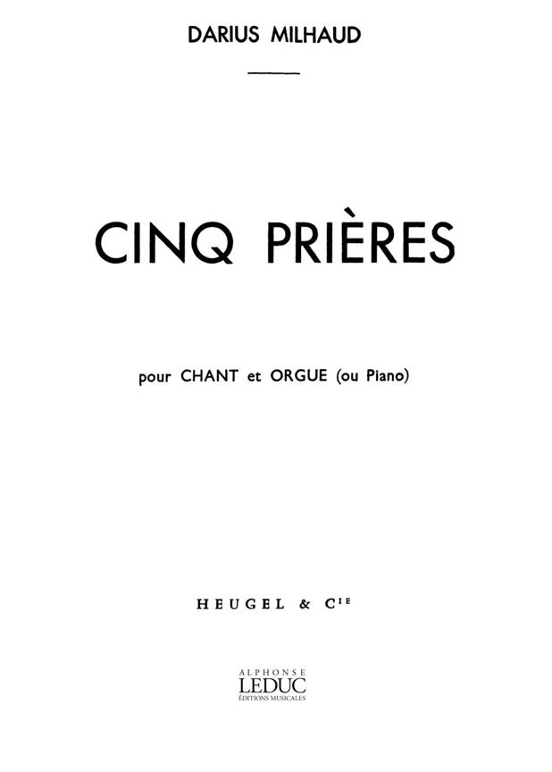 5 Prières Op.231c (med)