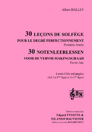 30 leçons de solfège perfectionnement (chant élève 3 clés)