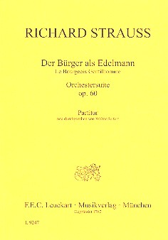 Der Bürger als Edelmann, Orchestersuite (Study score)