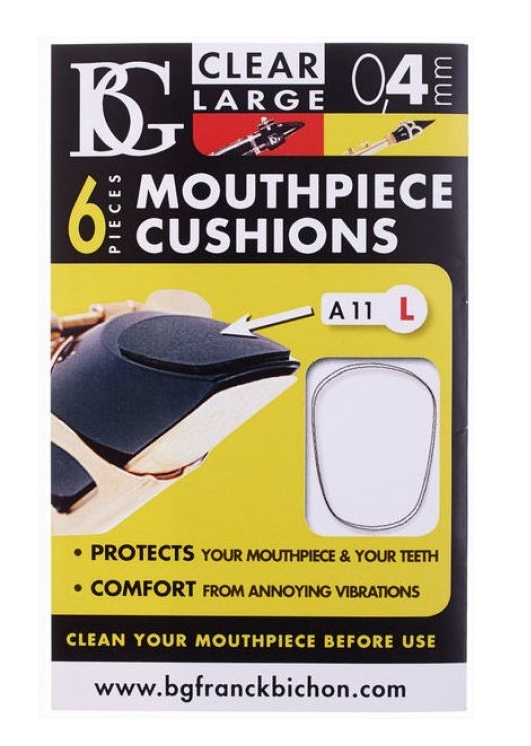 Mouthpiece Cushions BG A11L (6 Mondstukplakkers groot transparant)