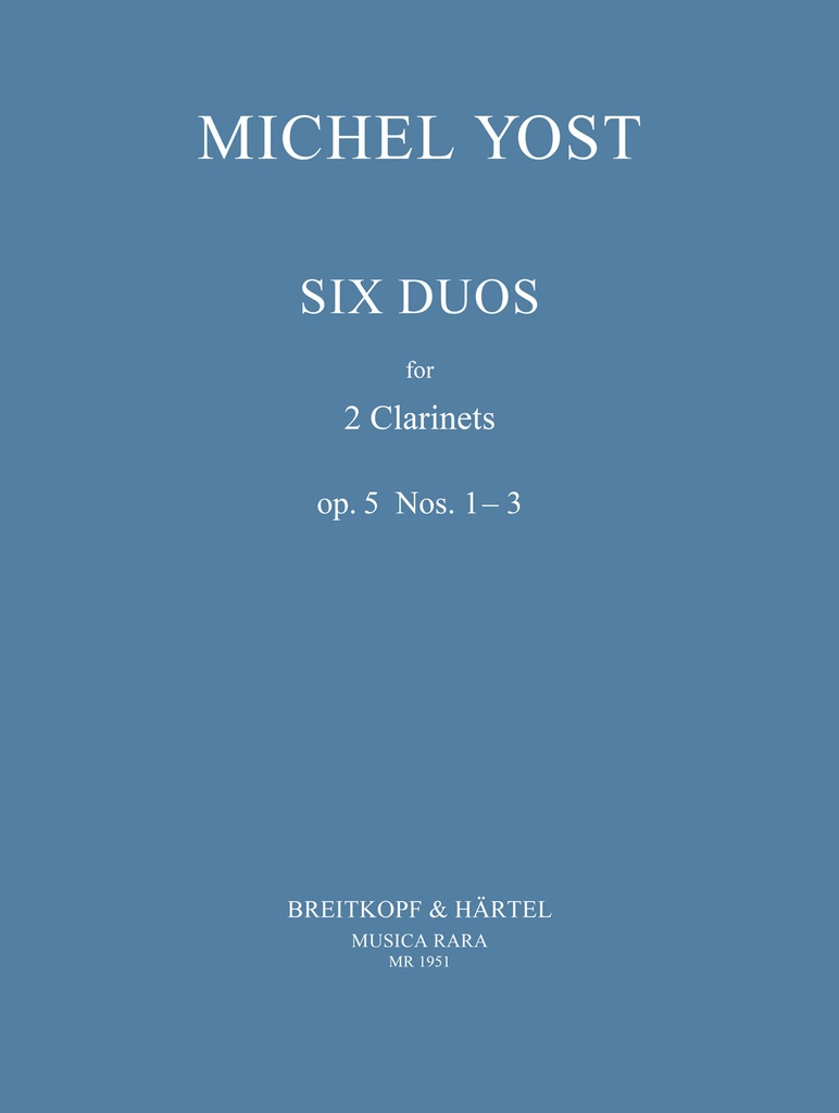 6 Duos, Op.5 Nos.1-3 (Set of parts)