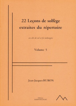 22 Leçons de Solfège Extraites du Répertoire en Clé de Sol