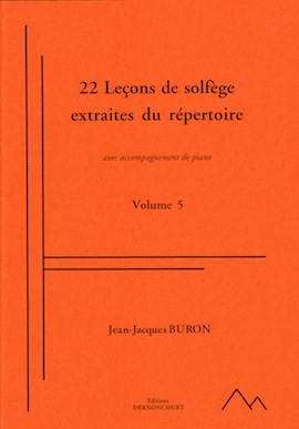 22 Leçons de Solfège Extraites du répertoire (Version professeur) (Solfège - Vol.5)