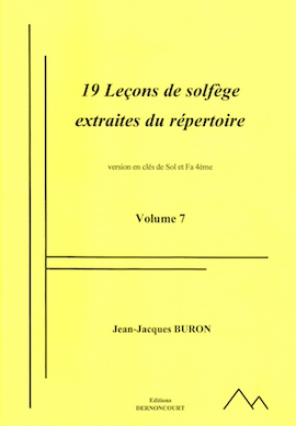 19 Leçons de Solfège Extraites du Répertoire en Clés de sol et Fa Mélangées