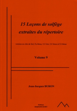 15 Leçons de Solfège Extraites du répertoire en 5 Clés Mélangées (Vol.9)