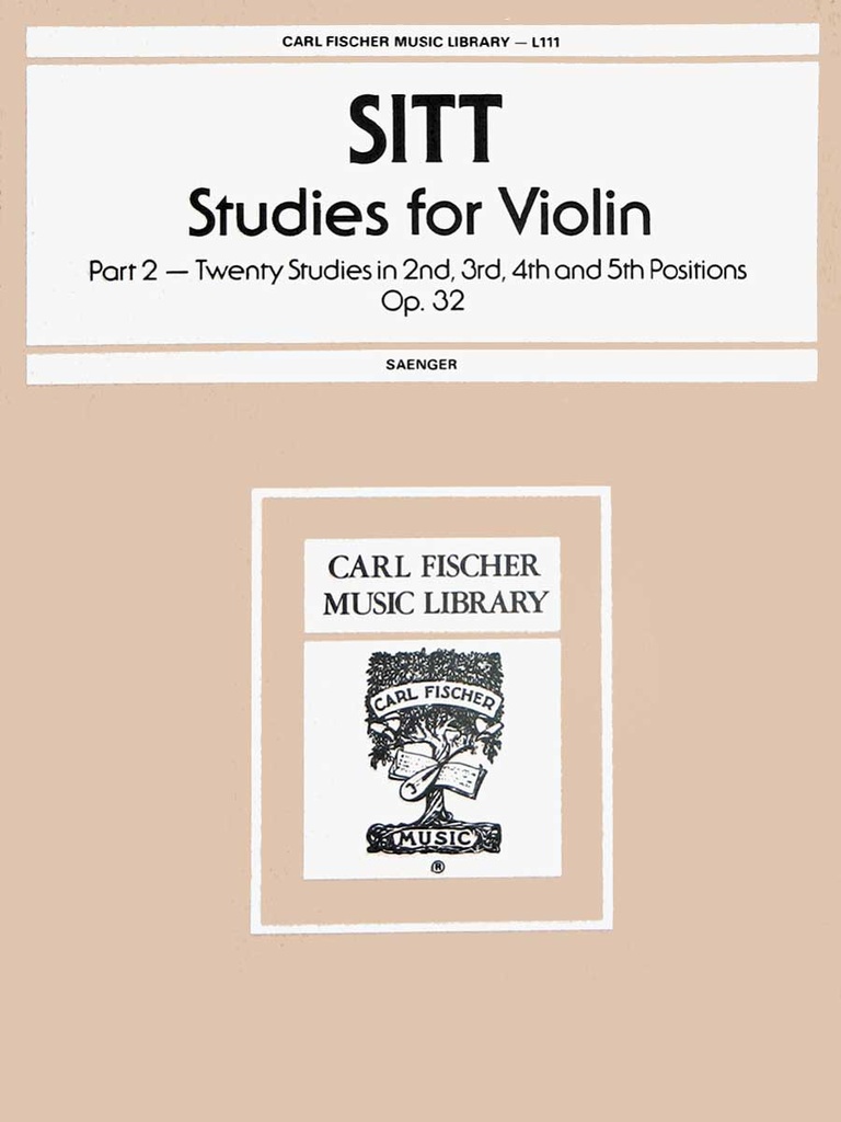 Studies for Violin, Op.32 - Vol.2