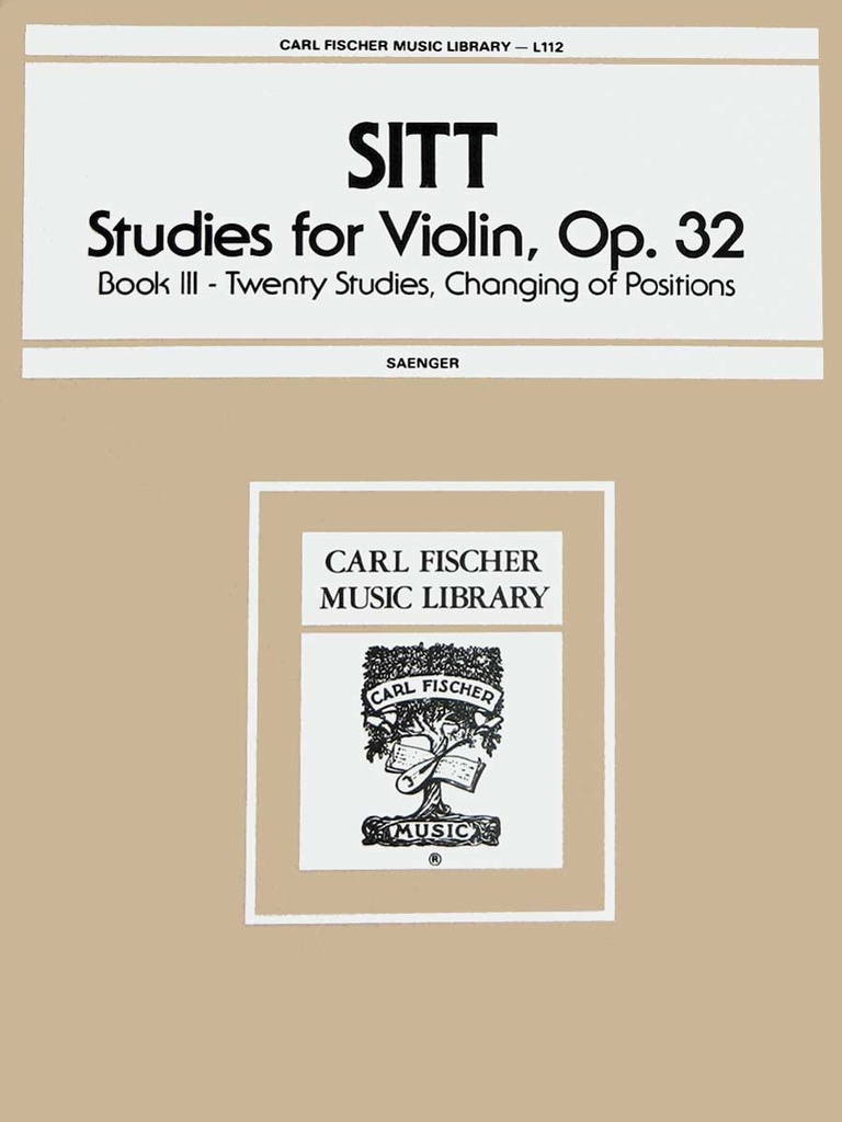 Studies for Violin, Op.32 - Vol.3