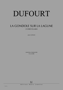 La Gondole sur la lagune d'après Guardi (Full score)