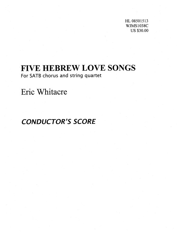 5 Hebrew Love Songs (Score)