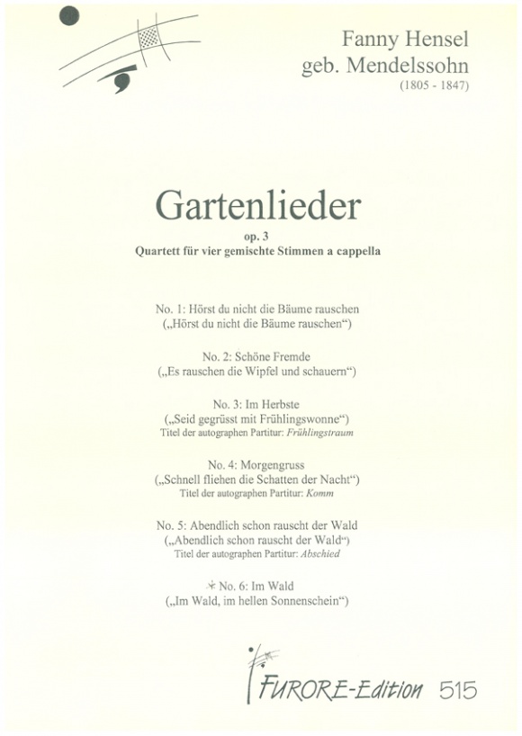 Gartenlieder, Op. 3