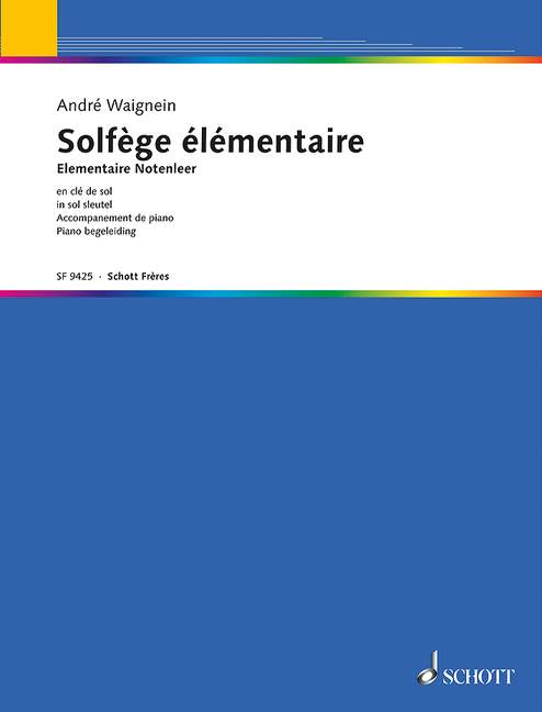 Solfège Elémentaire - Elementaire notenleer (Accompagnement)