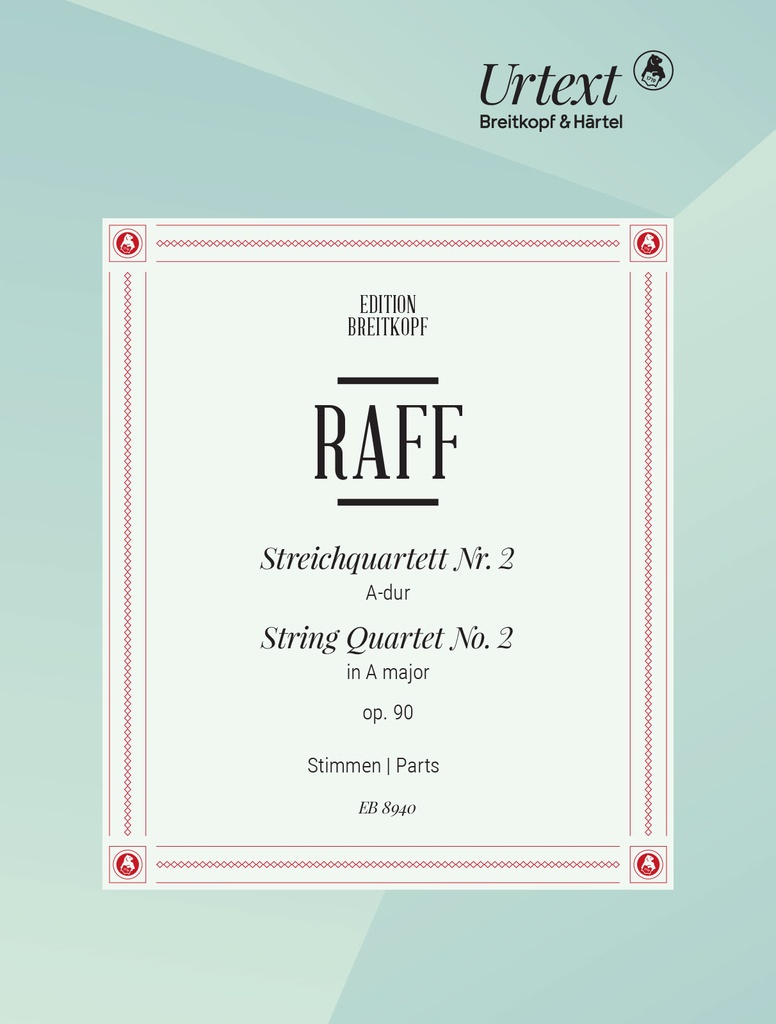 String Quartet No.2 A major, Op.90 (Set of parts)