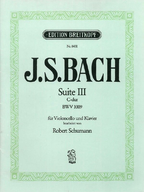 Suite III in C major, BWV.1009 for violoncello solo