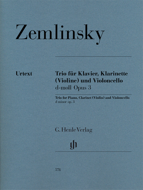 Trio for Piano, Clarinet (Violin) and Violoncello d minor, Op.3