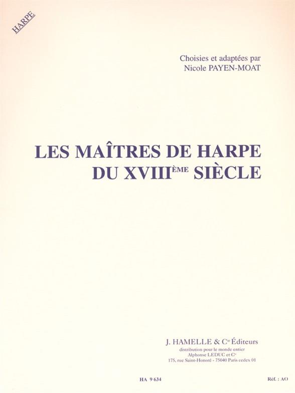 Les Maîtres de Harpe du 18ième Siècle