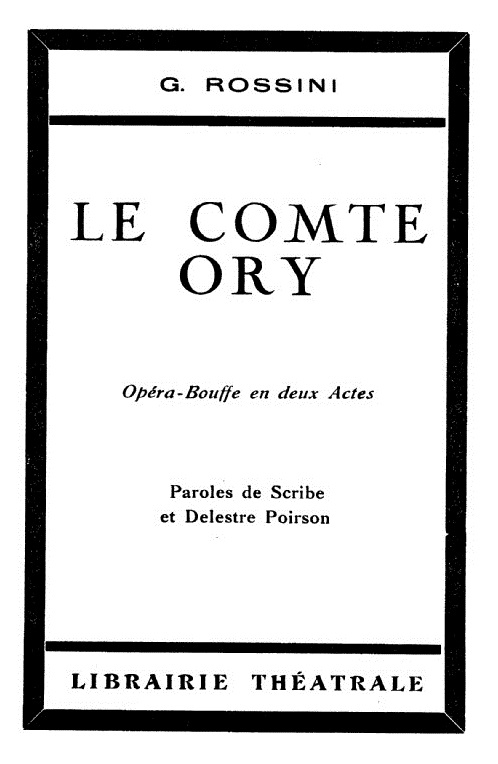 Le Comte Ory (Livres et livrets)