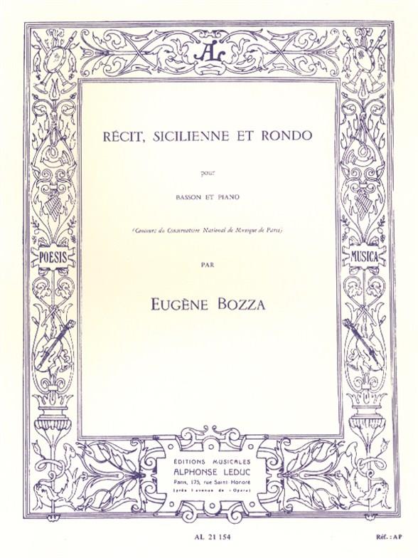 Récit, Sicilienne and Rondo