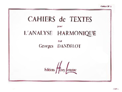 Cahiers de Textes l'Analyse Harmonique - Vol.1