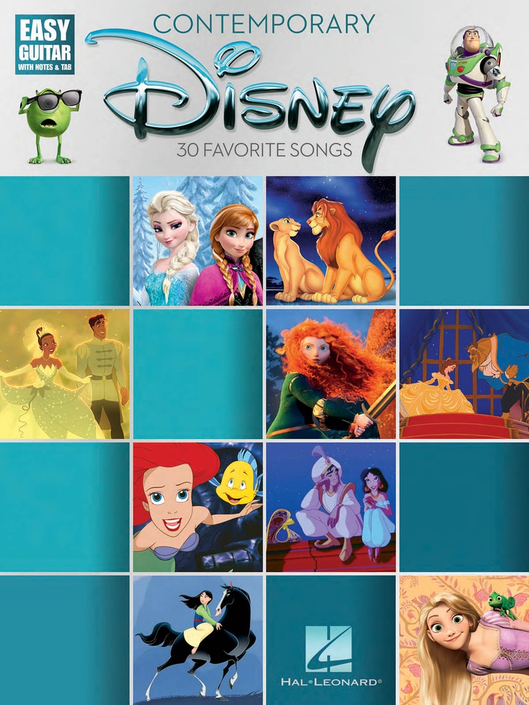 Contemporary Disney (Easy guitar with notes & tab)