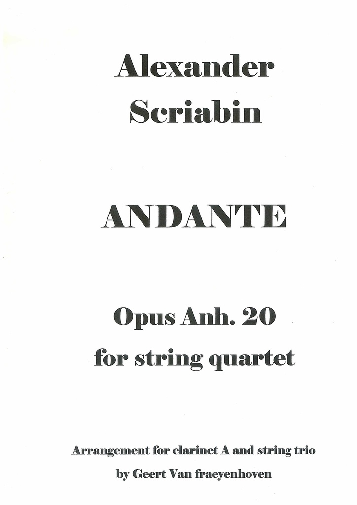 Andante Op. Anh.20