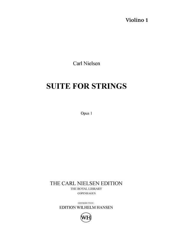 Suite for Strings, Op.1 (Set of parts)