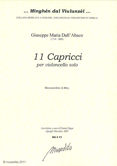 11 Capricci per Violoncello