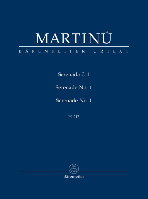 Serenade No.1, H.217 (Study score)