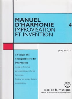 Manuel d'Harmonie - Vol.4, Improvisation et invention